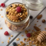 Granola maison healthy en pot en verre