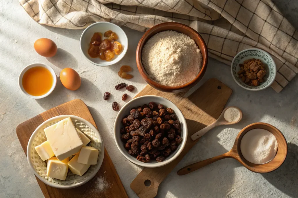 Ingrédients pour une tarte à la farlouche traditionnelle